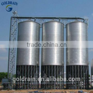 Assembly flat bottom corrugated grain soybean silos binsilos bin