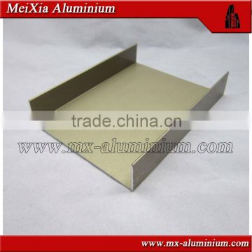 champagne sand blasting aluminium profiles for windows frame