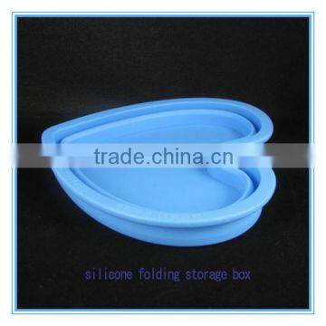 advertise in alibaba silicone collapsible storage container