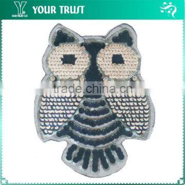 7MM Gold 8MM Black 3MM Yellow Owl Sequin Applique Patches