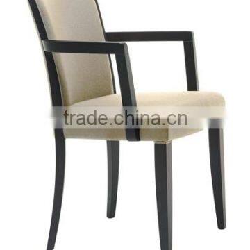 american style wooden restaurant dining chair with armrest HDAC888