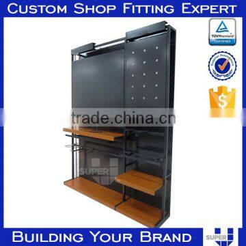 Shoe-store-design Wall Shoe Display Ideas Wooden Showcase photo-2