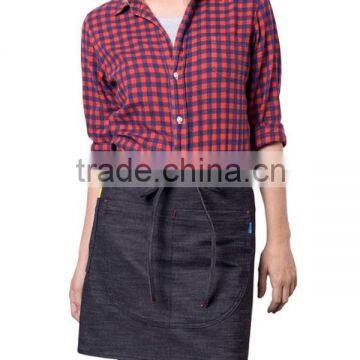 Custom high quality waist apron denim with pockets