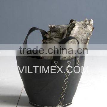 Recycled tire basket, rubber storage basket, Firewood basket