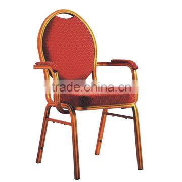 Professional armrest round back modern hotel chair