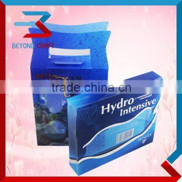 foldable clear pvc transparent plastic package box with logo printing