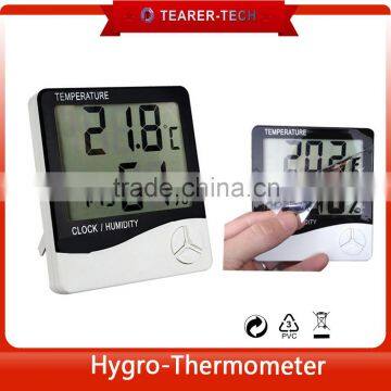 2016 Digital 3 in 1 Thermometer Hygrometer Clock Alarm Accurate Thermo-Hygro meter TL-503