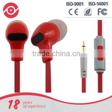 Yes hope New design in-ear earphone with Mic premium earbud stereo headphone headset for smart phone