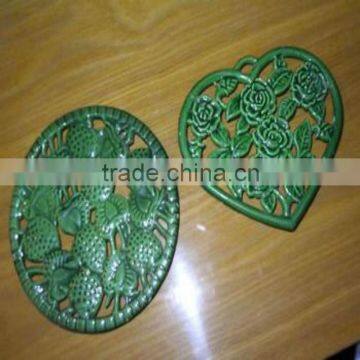 we sell Cast iron table mat/flower pot holder