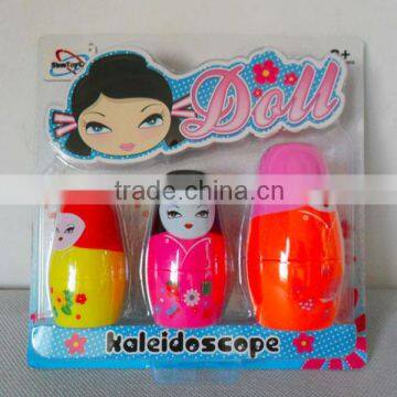 3 pcs dolls toy kaleidoscope