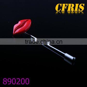 Wholesale kiss lapel pins sexy lip lapel pin