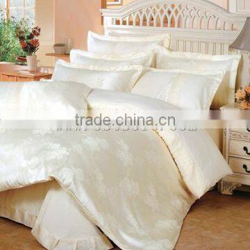 4pcs 100% Silk Jacquard Bedding Set