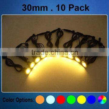 Outdoor DIY Floor Landscape Stair Path Lighting RGB Recessed LED Stair Light Kit photo-4