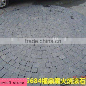 g684 flamed and rough-rolling chinese cheap natural granite paving stone