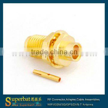 sma rf connector solder for Semi-rigid Cable .141'' RG402