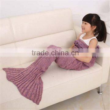 various colors knitted Mermaid Blanket Child size                        
                                                Quality Choice