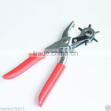 6 Sized 9" Heavy Duty Leather Hole Punch Hand Pliers Belt Holes Punches