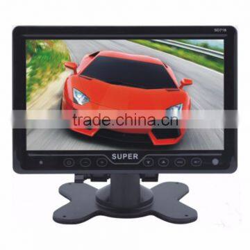 7 inch lcd tv monitor 12v car monitor with touch key