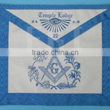 HAND EMBROIDERED MASTER QUALITY MASONIC APRON