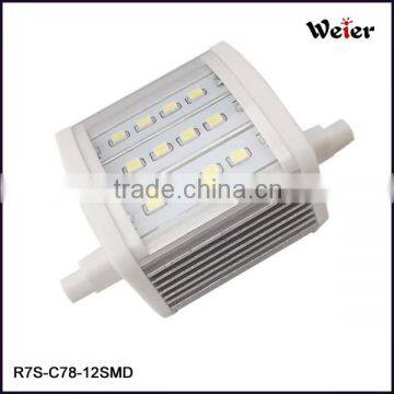 R7S Led 2835 5W With Cover 12SMD 85-265V AC