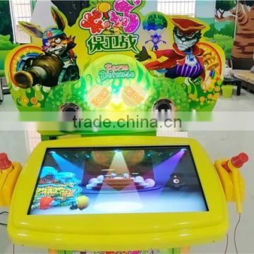 Farm defense kids amusement game machine arcade hammer game machine for sale