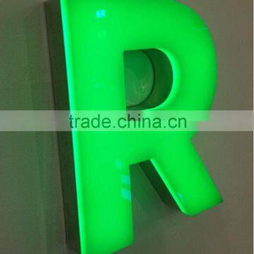 High brightness LED acrylic front-lit letter