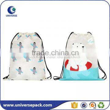 Custom Chirstmas gift packaging backpacks drawstring bag for candy