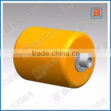 Cylindrical Chain Through Buoys for Chain Support Buoys