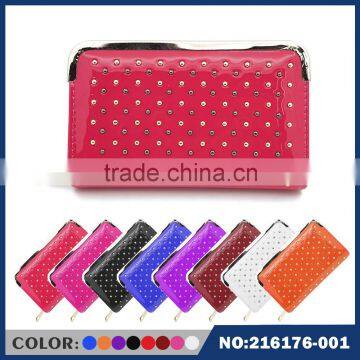 lady singe zipper purse wholesale or retail pu handbags