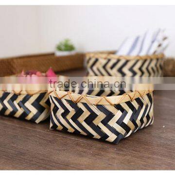 Bamboo Woven Mini Desk Storage Basket photo-5