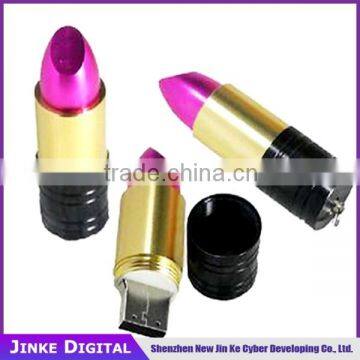 usb 3.0 interface type and stock metal lipstick shape usb flash drives with logo