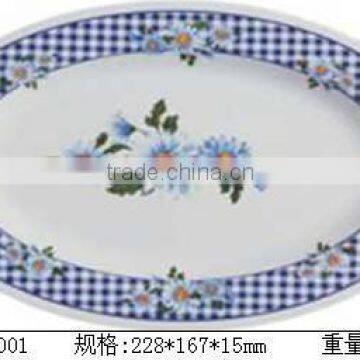 Melamine nice design elegant plastic plates