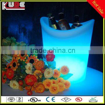 Best selling plastic beer cooler/led CE certificate barware/led lighted ice buckets for wine