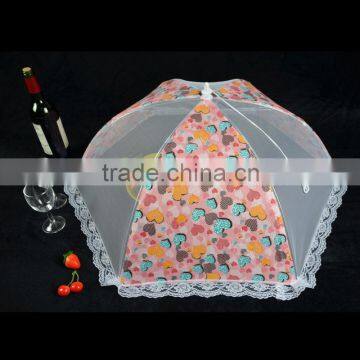 Creative home fashion lovely peach heart mesh cover health food