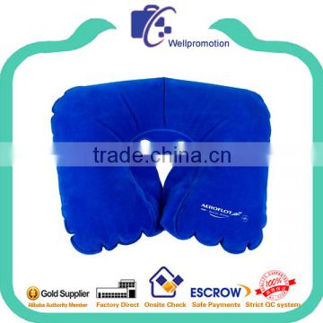 Flocking material customized travel sleep pillow