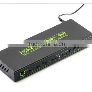 4x4 HDMI 3D HDTV HD 4K True Matrix 1.4 Switch Splitter 1080p 4 In 4 Out IR Remote photo-3