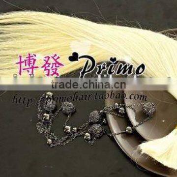 Sold well in Brazil,Russia,Turkey 613# full culticle blond human hair bulk,45cm-70cm available