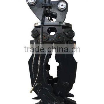 Mechanical wood grapple/fixed type for excavator