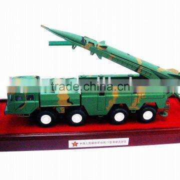 1:43 Die cast metal missile launch car model