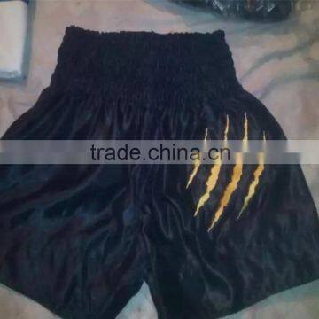 Custom Made Polyester Satin Kick Boxing Thai Shorts