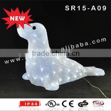 2015 NEW Christmas Decoration Acrylic LED Lighted Christmas Dolphin photo-2