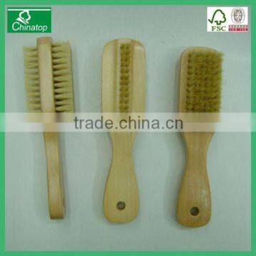 Double Sided Wooden Nail Cleaning Brush Hand Scrubber WNB028