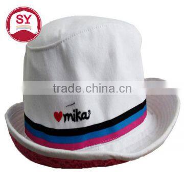 funny bucket hat,high quality bucket hat floral pattern,plain white cotton bucket hat