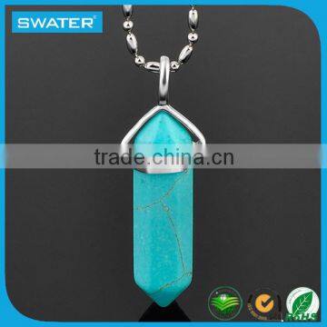 Unique Design Bullet Shape Turquoise Pendant