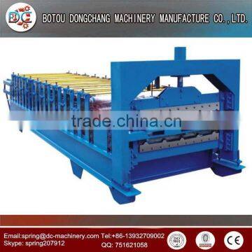 Used metal roof panel roll forming machine , Color coating steel forming machine