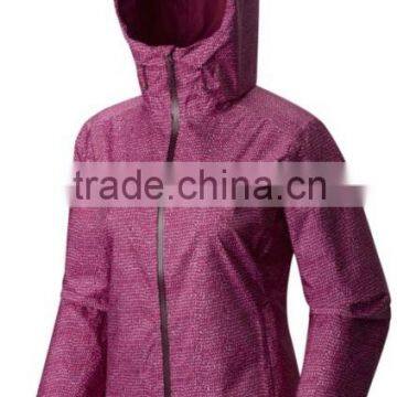 woven fabric lightweight mountain jacket for women