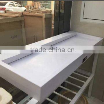 High quality good seller bathroom Solid surface wall hung hand wash basin,Artificial Stone Washing Basin