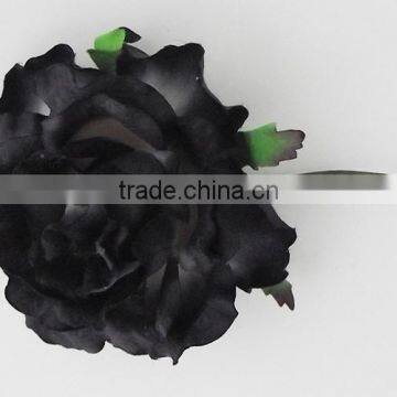 Bulk pack 50 pcs -1000 pcs handmade Black Wild Rose paper flower size 2.5"