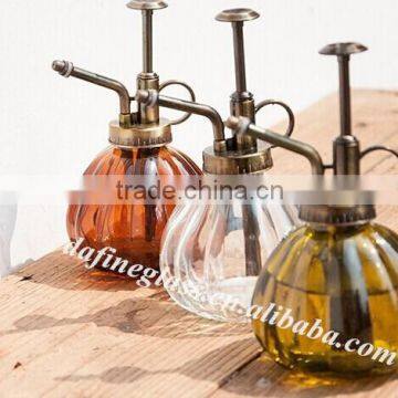 Retro Colored Glass Plant Watering Pot With Hand Sprayer 250ml,glass Garden Watering Can photo-3