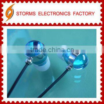 brands new Professional Jewelry decorative oem in-ear metal earphones&headphone in ear